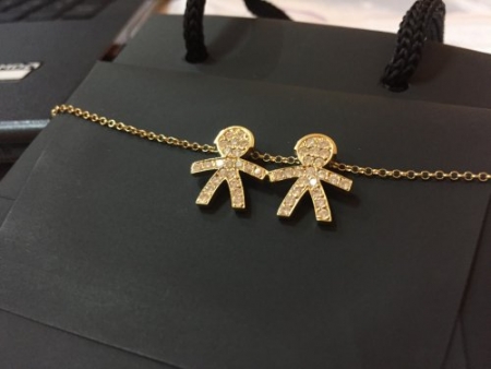 Женский золотой браслет детки