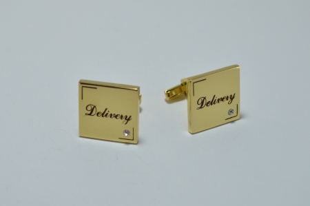Золотые запонки на корпоративный заказ