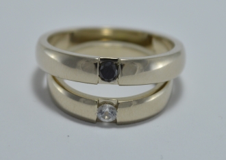 обручальные кольца Damiani с бриллиантами