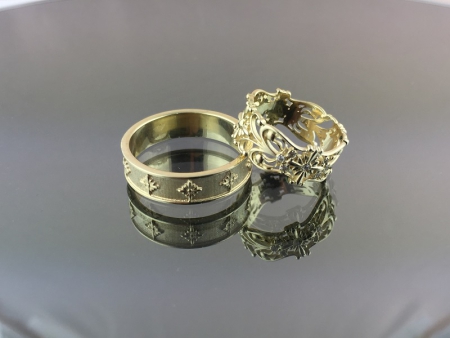 Обручальные кольца из желтого золота
