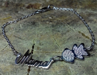 Женский золотой браслет из белого золота