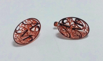 Золотые серьги с инициалами