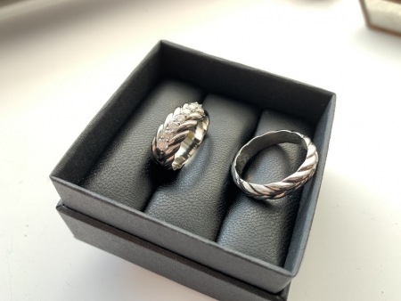 Обручальные кольца косички 
