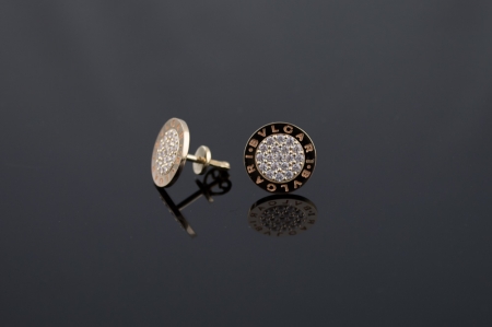 Золотые серьги булгари