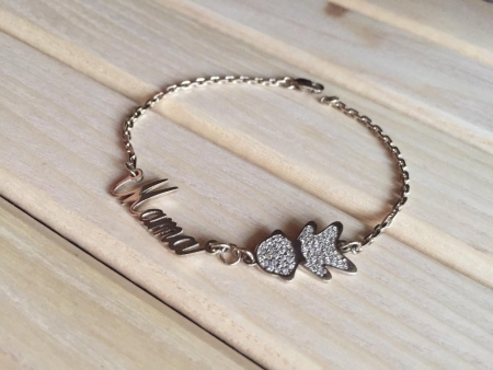 Женский золотой браслет мальчик