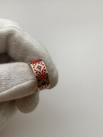 Обручальные кольца с орнаментом 