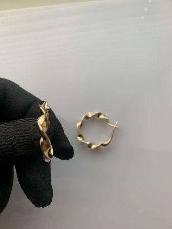 Серьги из желтого золота 