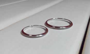 Обручальные кольца Тиффани из белого золота