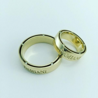 Свадебные кольца Damiani с бриллиантами