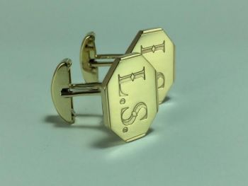 Мужские золотые запонки на заказ