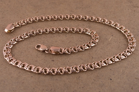 Цепочка из красного золота бисмарк 