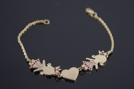 Золотой браслет для мамы