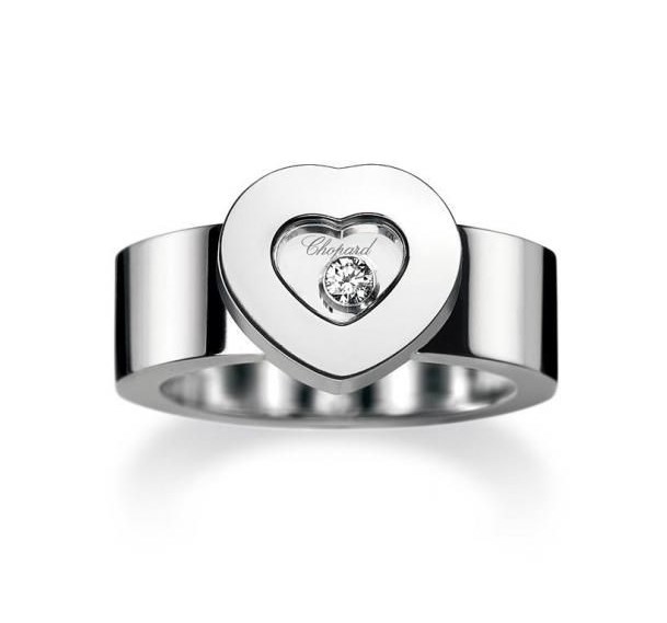 Chopard Happy Diamond Ring кольцо из белого золота с бриллиантом купить заказать киев